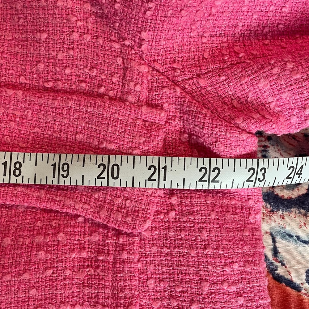 Mango Pink Double-Breasted Tweed Jacket - Picture 6 of 6